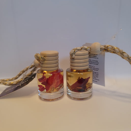 Mini Car Diffusers with Rose Petals