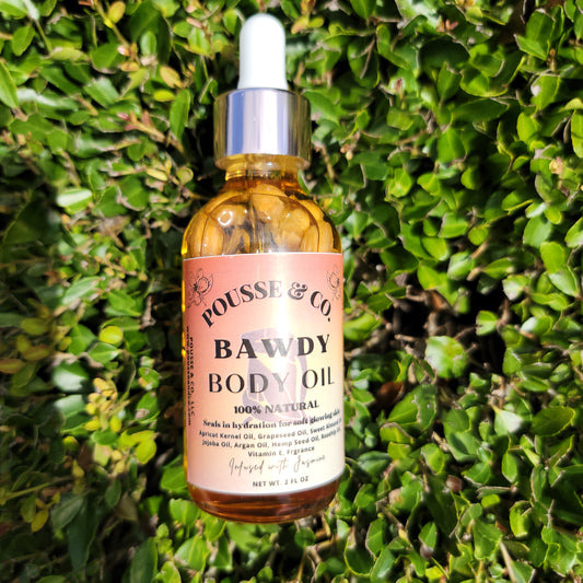 Bawdy Body Oil infused with jasmine flowers