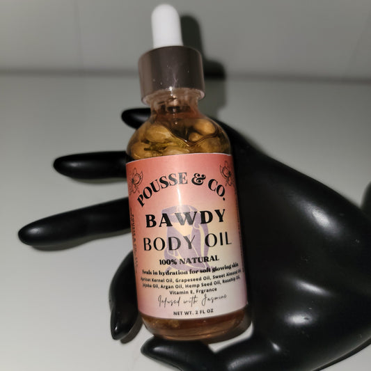 Bawdy Body Oil infused with jasmine flowers