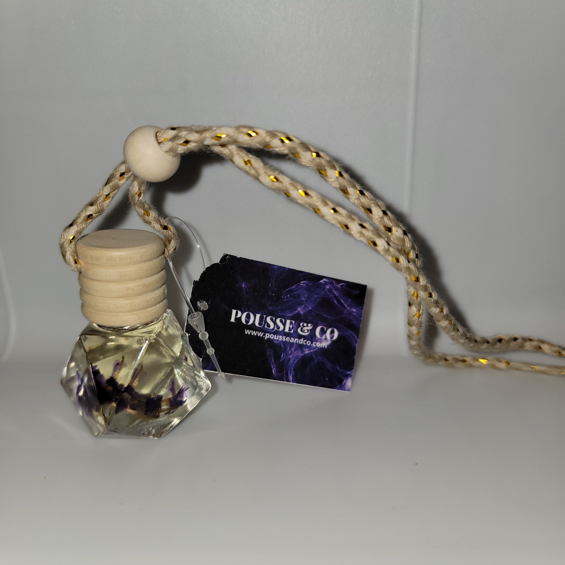 Mini Car Diffusers with Purple Flowers